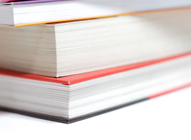 654x480 Paperwork. Red File Folders Ring Binders On Office Table. Full Hd