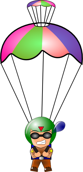 288x594 Paratrooper Clip Art