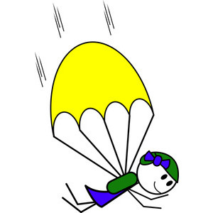 300x300 Free Cliparts Parachute 211693