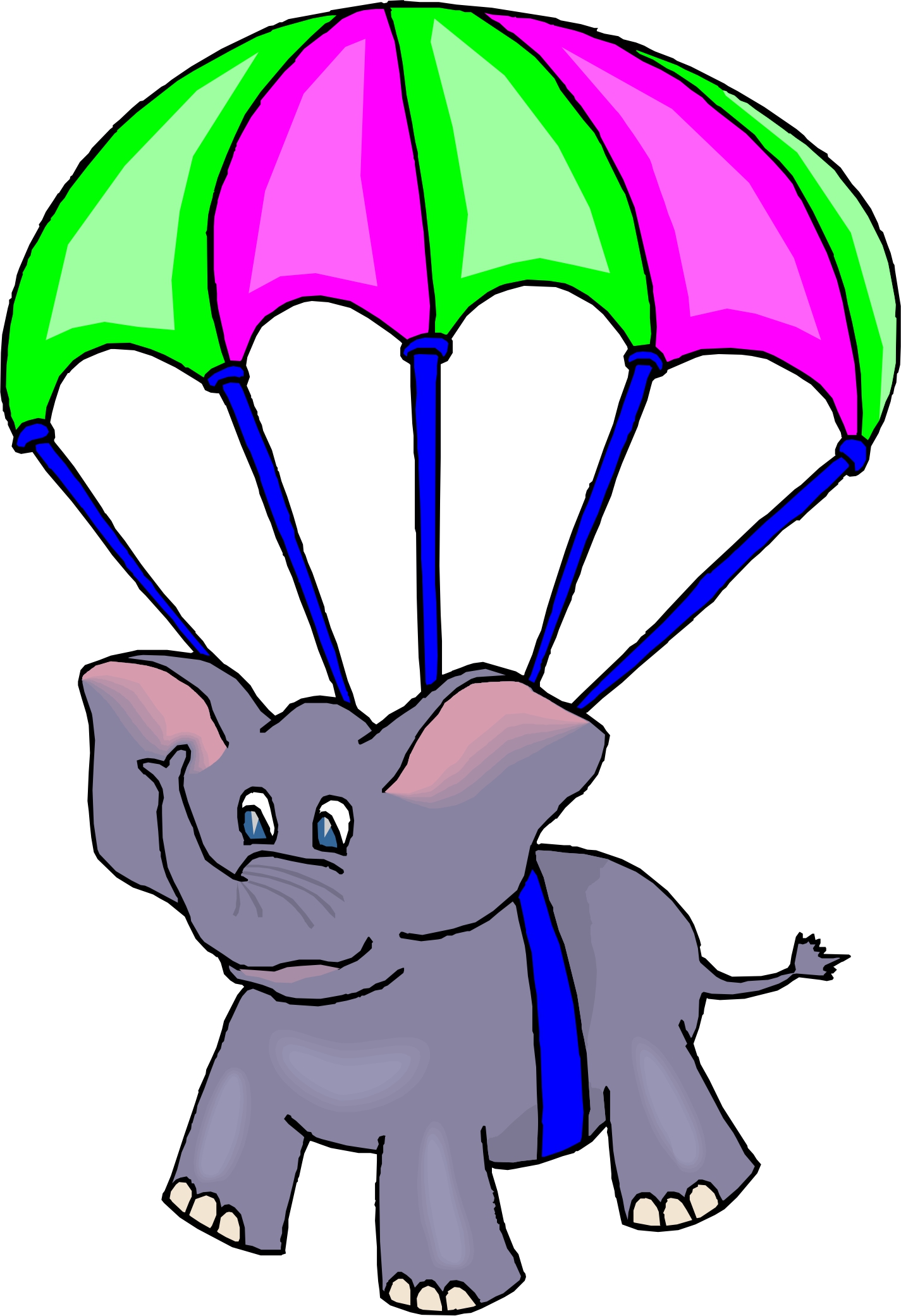 1425x2081 Parachute Clipart
