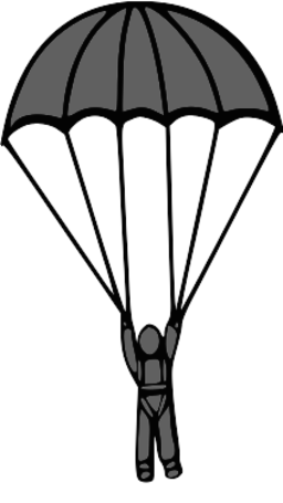 256x455 Parachute Man Clip Art Cliparts