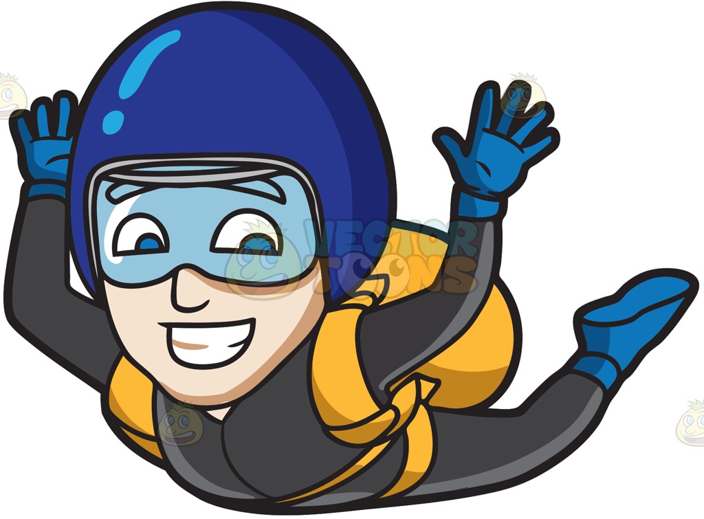 1024x755 Skydiving Clipart Woman