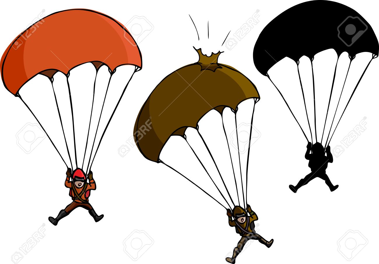 1300x905 Adventure Clipart Skydiving Parachute