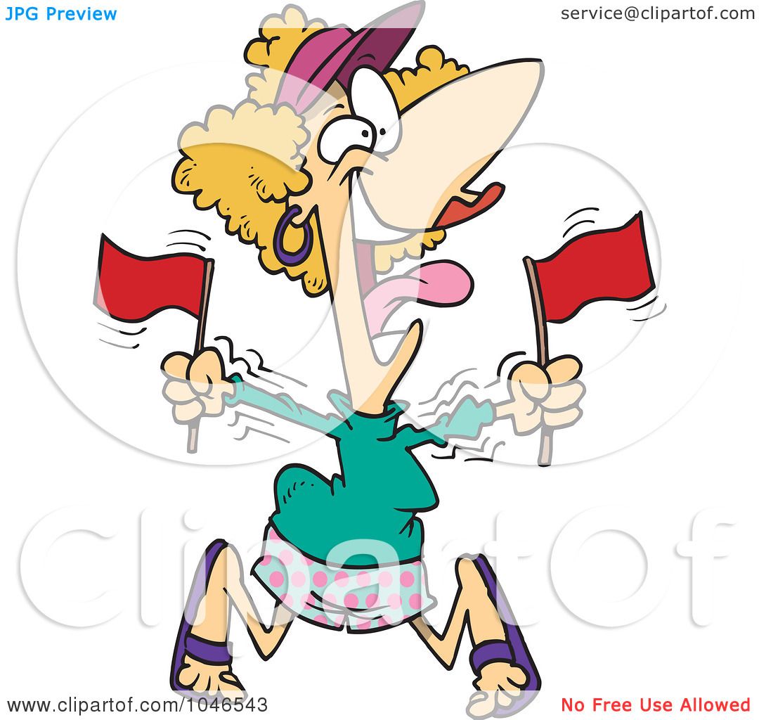 1080x1024 Royalty Free (Rf) Clip Art Illustration Of A Cartoon Woman Waving