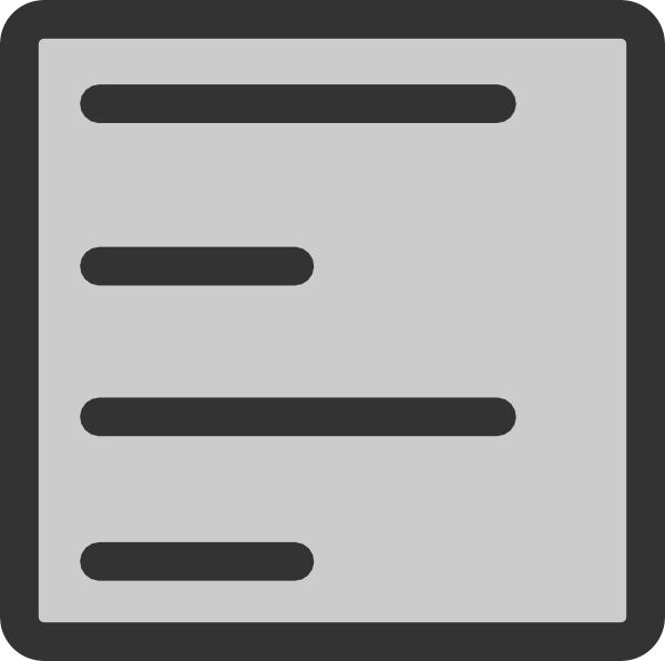 600x596 Paragraph Align Left Clip Art