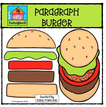 347x350 Paragraph Burger {P4 Clips Trioriginals Digital Clip Art} Tpt