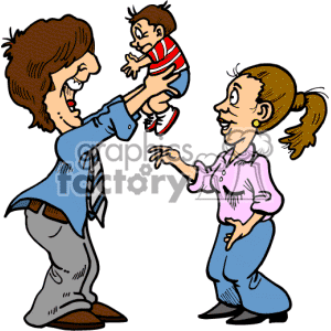 300x300 Baby And Parents Clipart