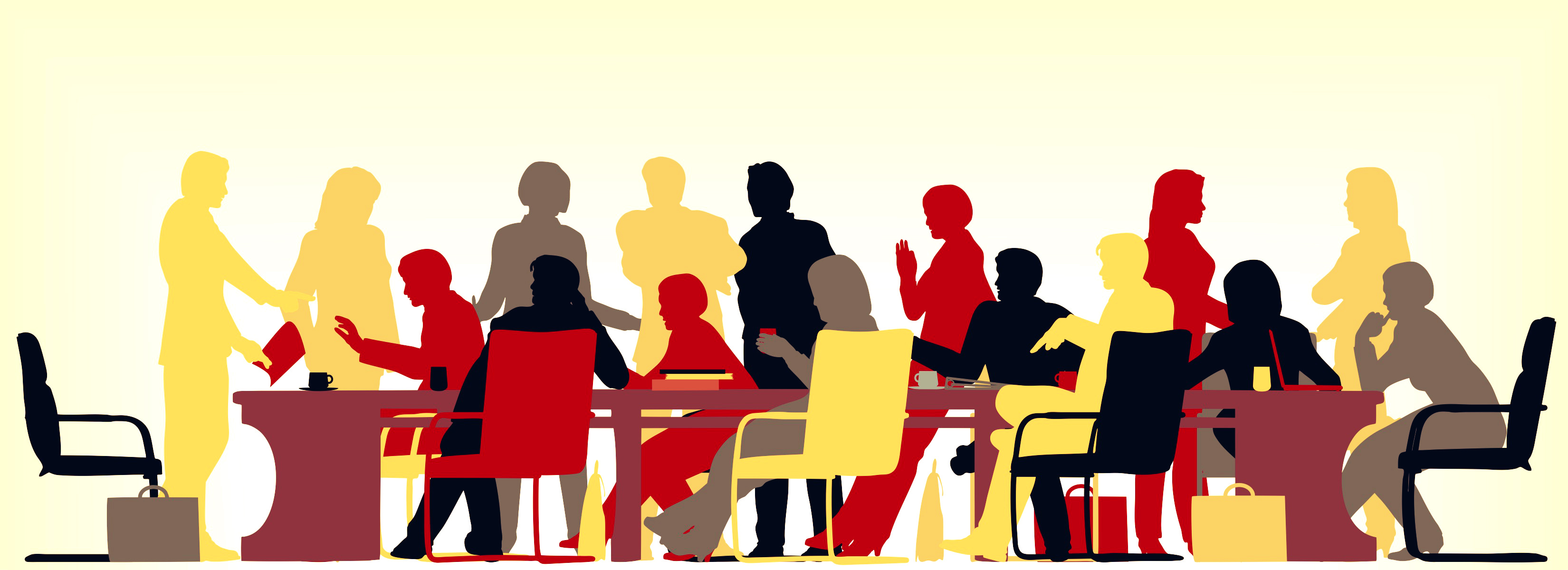 3300x1200 Meetings Clipart