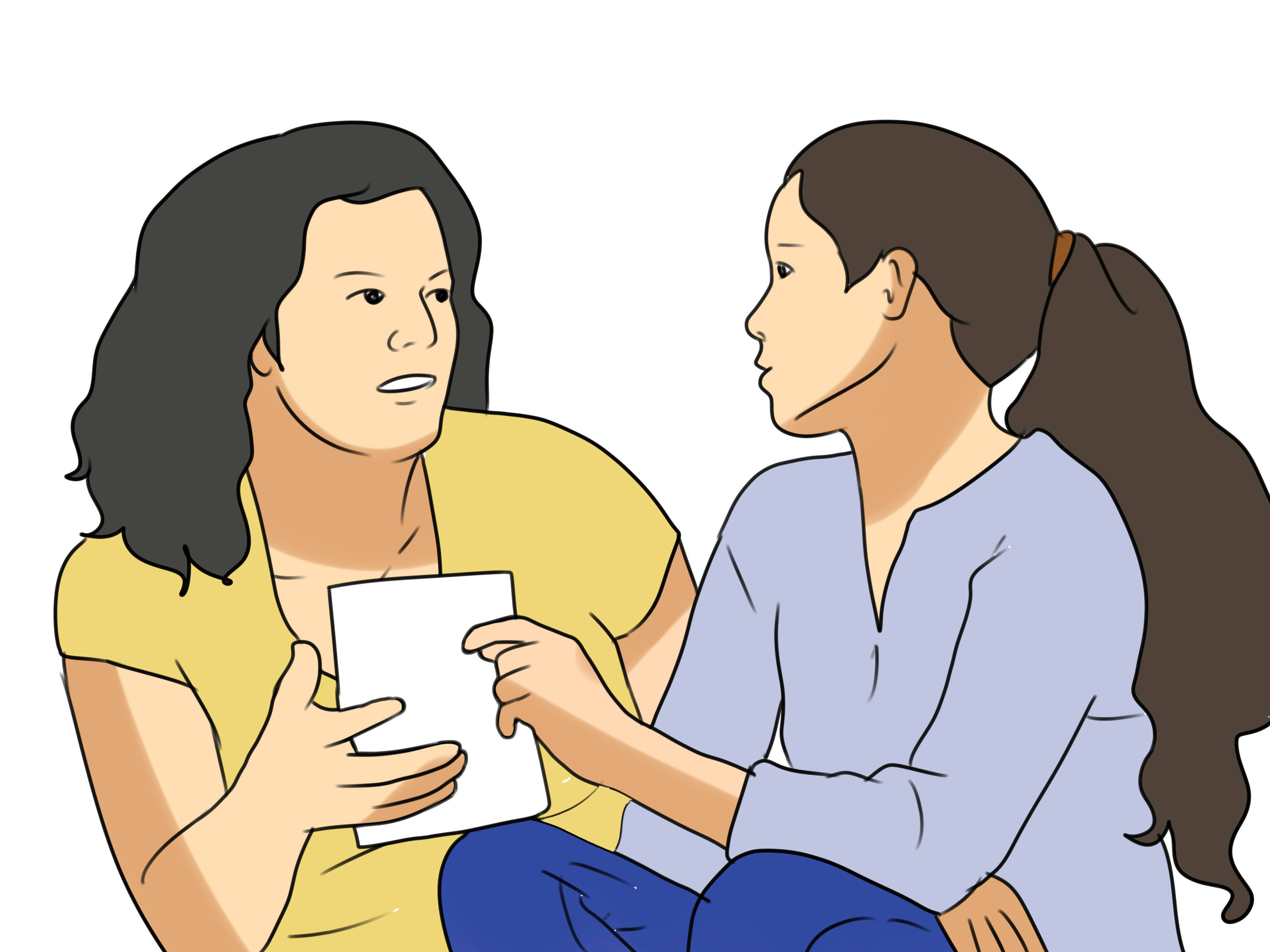 3200x2400 Child Talking To Teacher Clipart