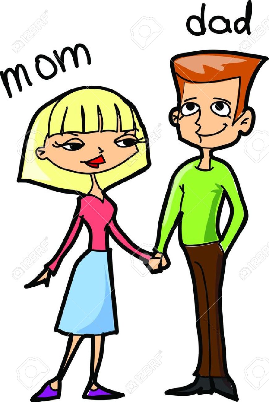 870x1300 Mom And Dad Clipart