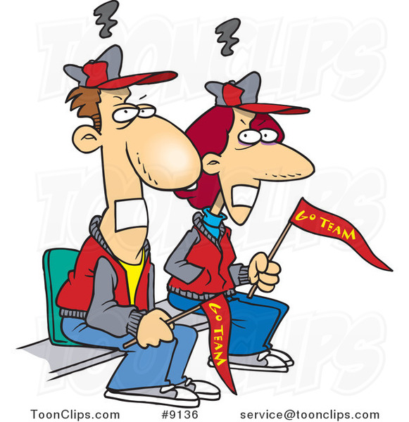 581x600 Royalty Free (Rf) Clip Art Illustration Of Cartoon Gagged Sports