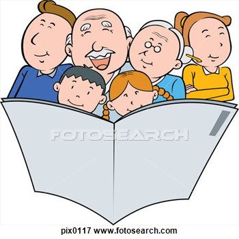 350x350 Clipart Of Child And Parent Reading