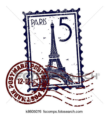 449x470 Clip Art Of Vector Illustration Of Single Isolated Paris Icon