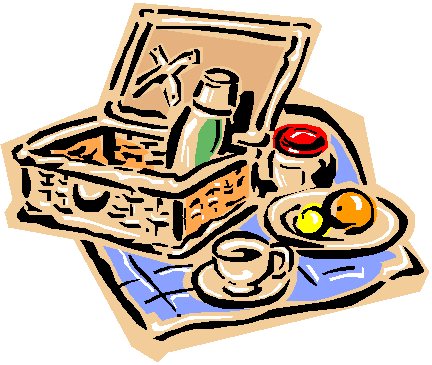 432x365 Clip Art Picnic Basket Food Clipart