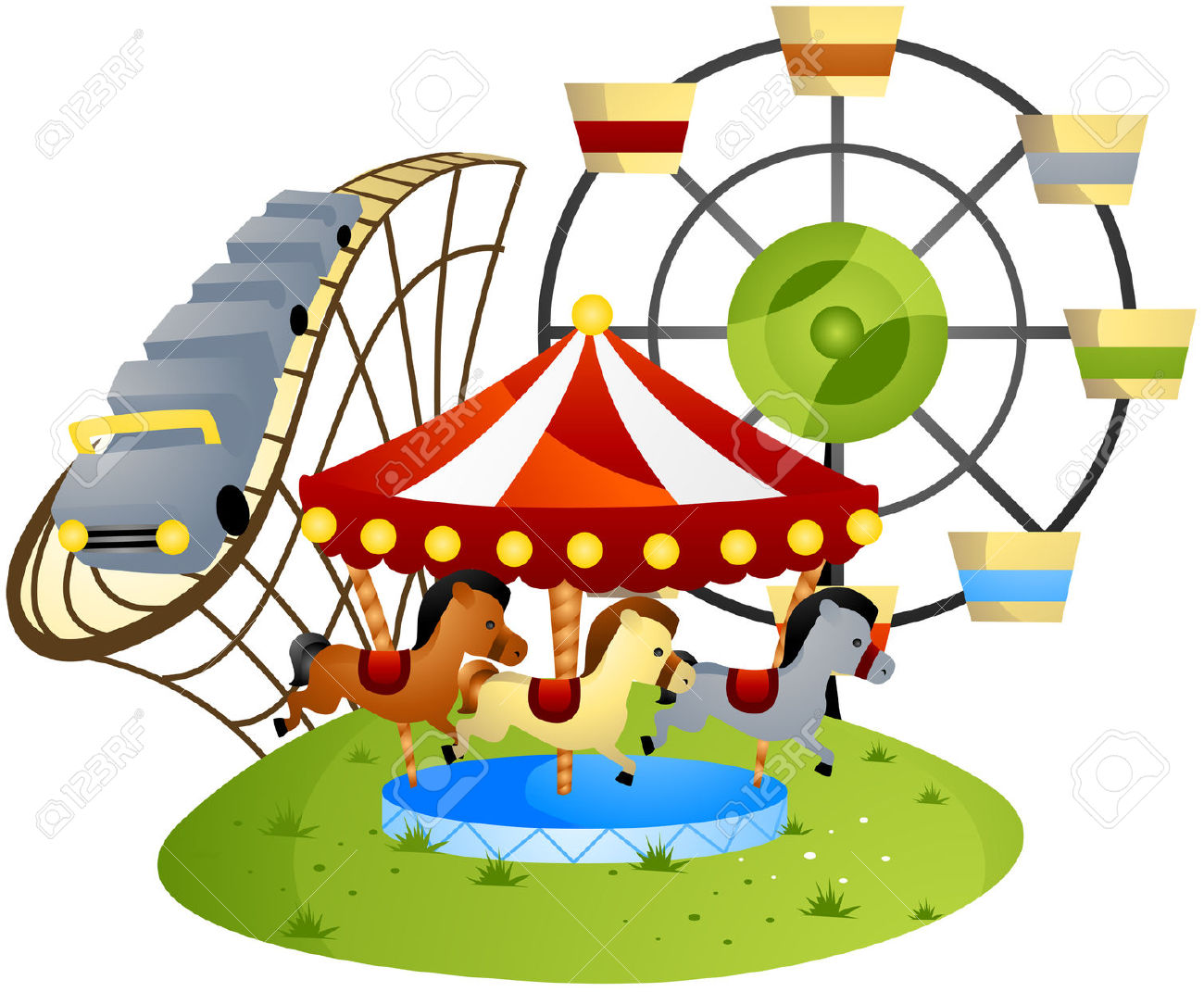 1300x1071 Park Clipart Theme Park