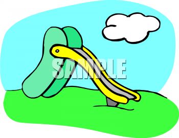 350x270 Royalty Free Clip Art Image Slide In A Park