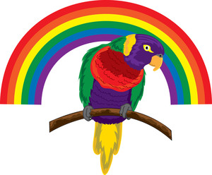 300x248 Parrot Clipart Image