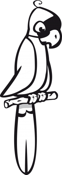 215x600 Parrot Clipart Black And White 5 Nice Clip Art