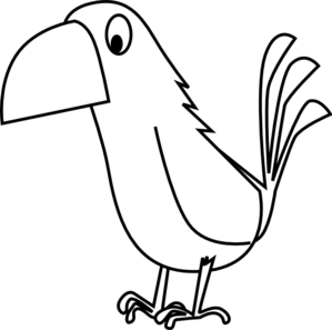 299x297 Parrot Clipart Line Art