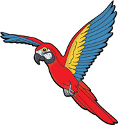 170x180 Parakeet Clipart Macaw