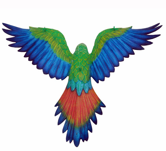 543x494 Macaw Parrot Birds Flying Green Lm Treasures