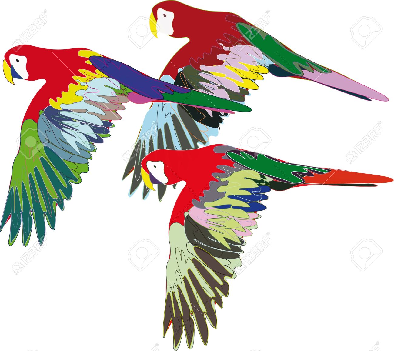 1300x1158 Parrot Clipart Colorful Bird