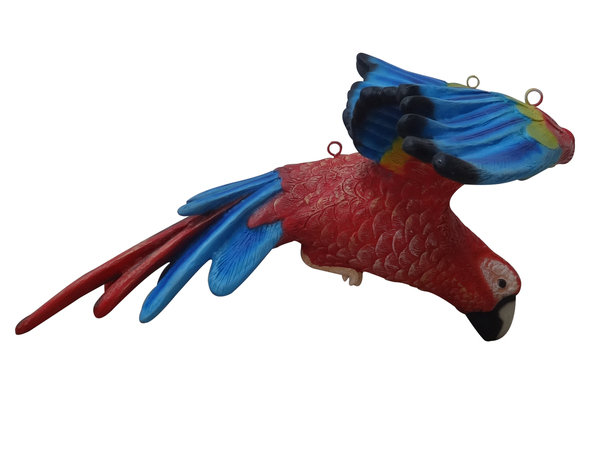 600x450 Flying Macaw Parrot Bird Resin Statue Prop