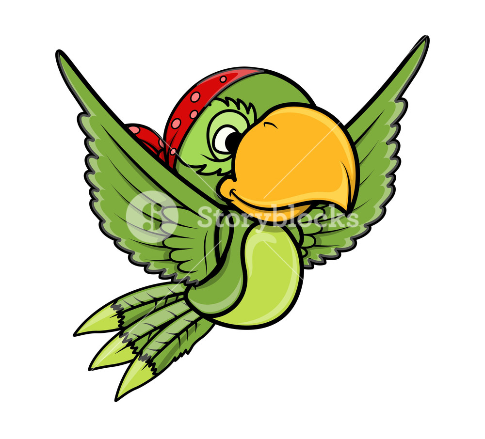 1000x906 Flying Parrot
