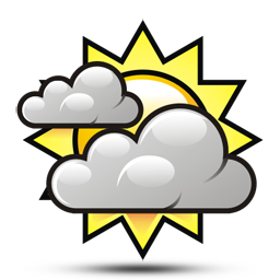 256x256 Partly Cloudy Clipart