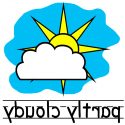 125x125 Top Partly Cloudy Clipart Hostted Drawing