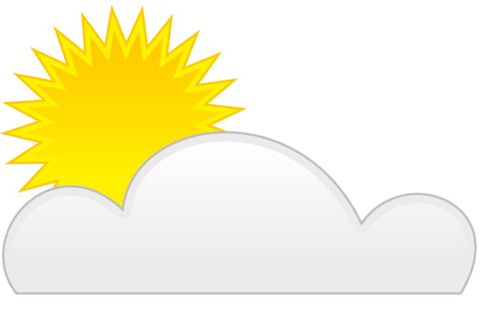 700x459 Simple Partly Cloudy Clipart