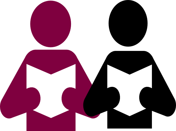 600x445 Partner Reading Icon Clip Art