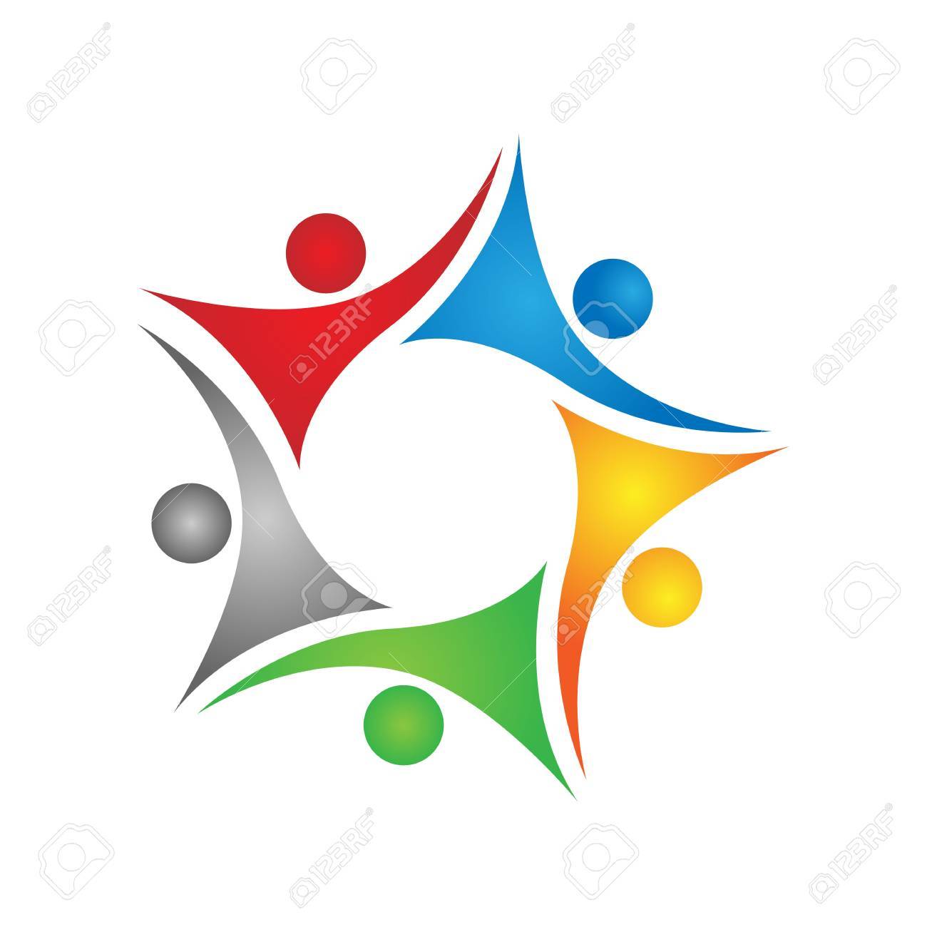 1300x1300 Social Network Team Partners Friends Logo Design Vector Royalty