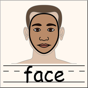 304x304 Clip Art Parts Of The Body Face Color I Abcteach