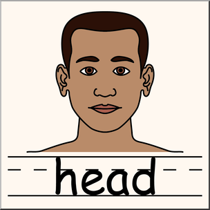 304x304 Clip Art Parts Of The Body Head Color I Abcteach