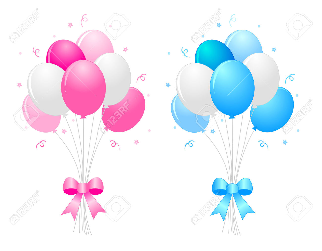 1300x1011 Balloon Clipart Ribbon