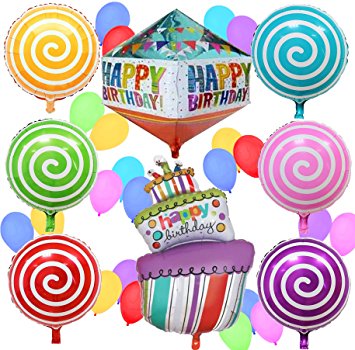 355x350 Happy Birthday Balloons