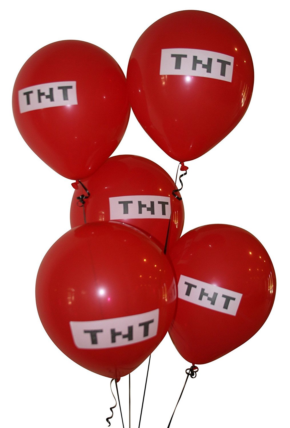 1015x1500 Pixelated Red Tnt Balloon 12 Inch Latex Party