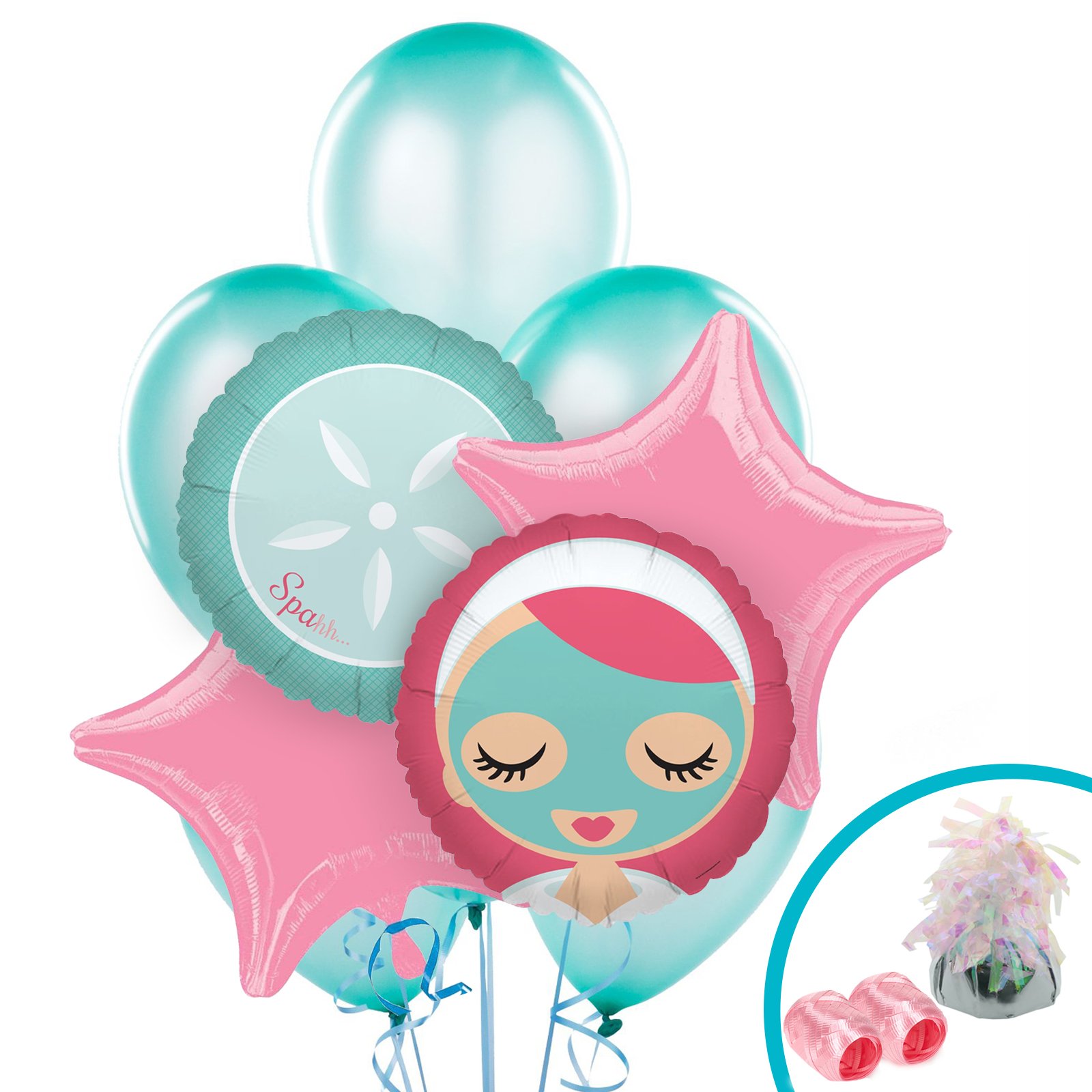 1600x1600 Little Spa Party Balloon Bouquet