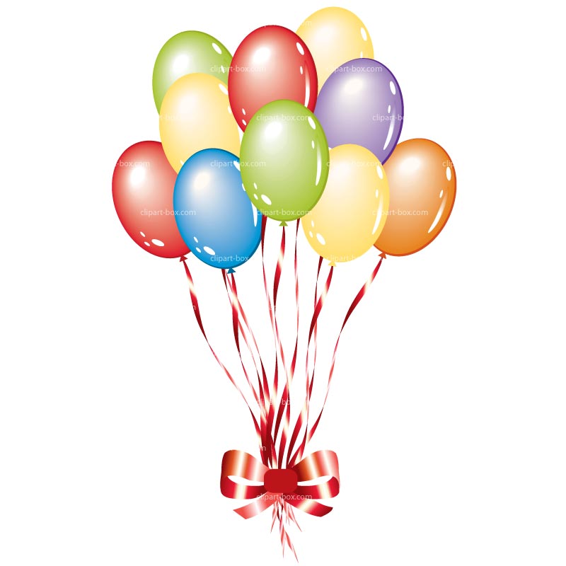 800x800 Party Balloons Clipart