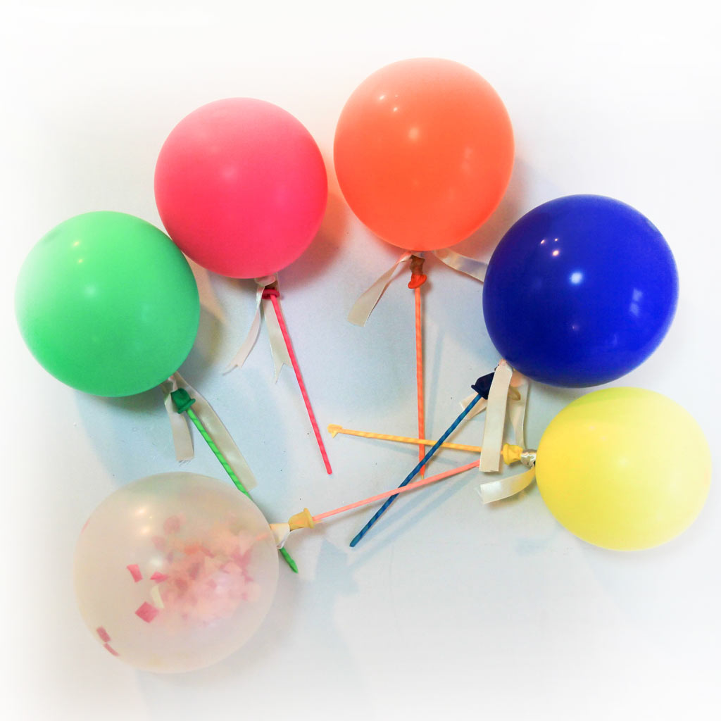 1024x1024 Mini Party Confetti Balloons Cake Toppers O H L A L A ! D A Y