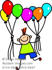 223x300 Illustration Of Happy Little Boy Holding A Bunch Of Party Balloons
