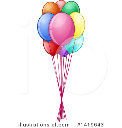 400x420 Party Balloons Clipart