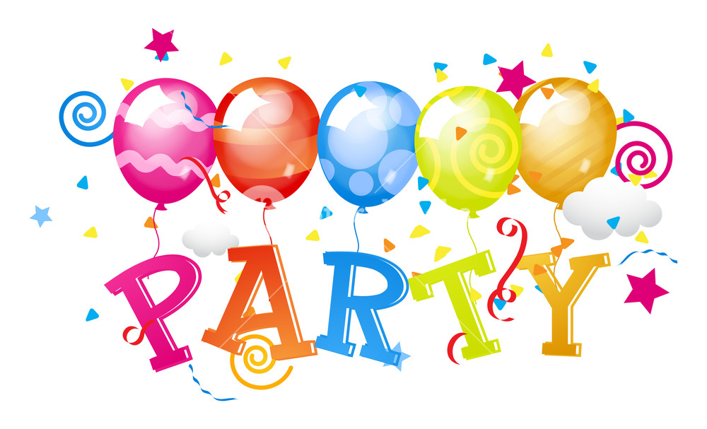 1000x607 Party Balloons Background Royalty Free Stock Image