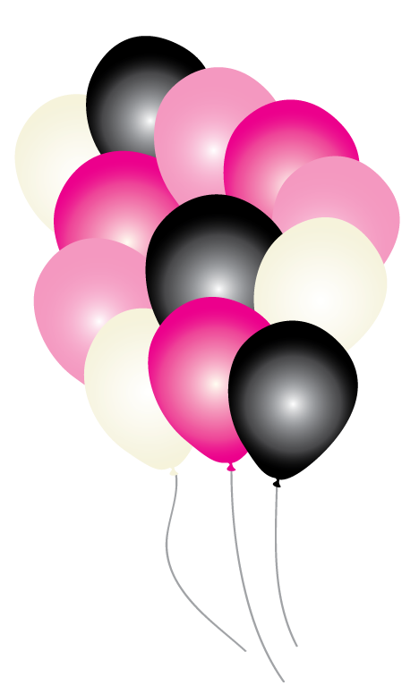 468x776 Pink Paris Party Balloons Pk16 Just Party Supplies Nz