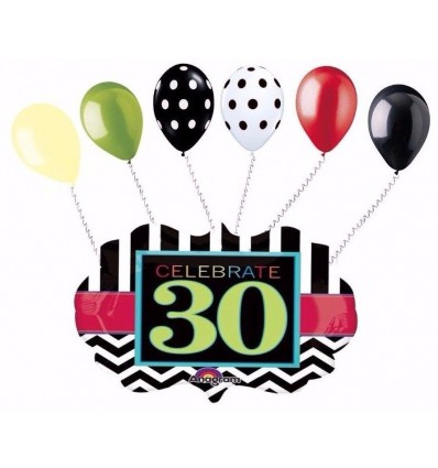 398x425 Celebrate 30th Birthday Balloons Party Supplies In United State