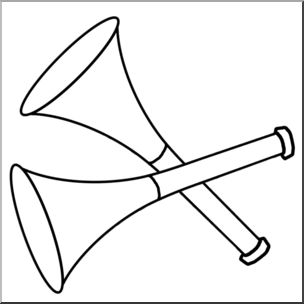 304x304 Clip Art New Year Party Horns Bampw I Abcteach