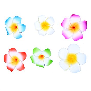355x355 Anleolife Hawaiian Flowers Hair Clips Bridal Barrette