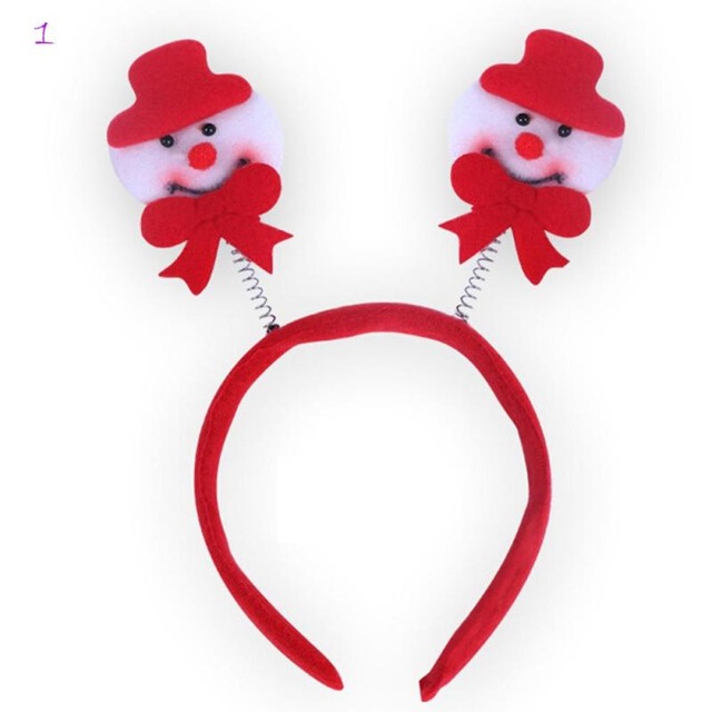 640x640 Funny Kids Christmas Headband Snowman Santa Style Girl Cartoon