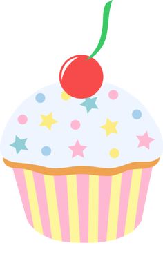 236x368 Vanilla Cupcake Clipart Party Food